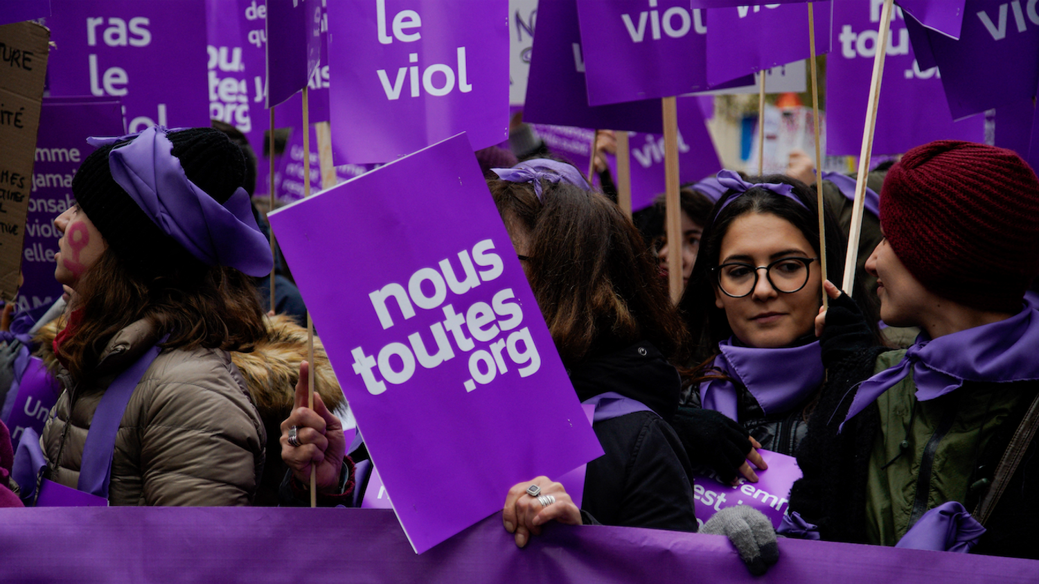 Une marche contre les violences faites aux femmes en 2018.